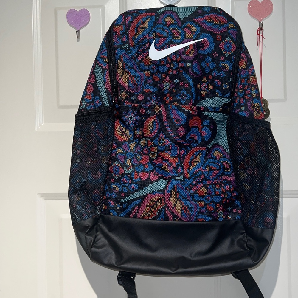 Nike Multicolor Paisley Backpack with Black Details